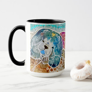 Mug WOBBLE-ROCK Chow chien aquarelle batik