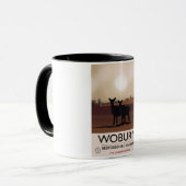 Mug Woburn - Bedfordshire affiche de voyage de style V (Devant gauche)