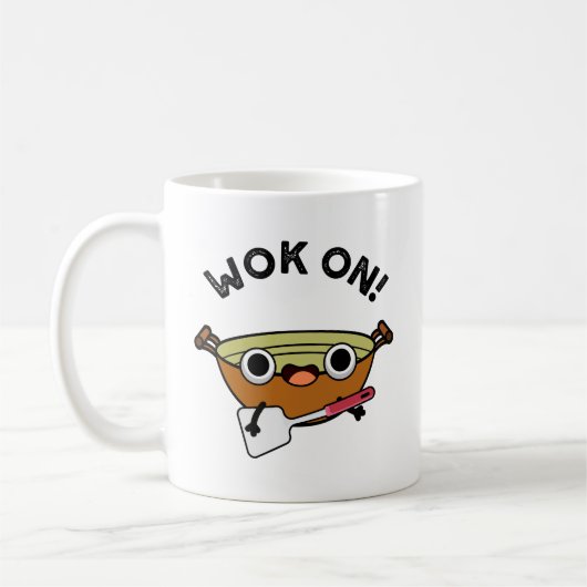 Mug Wok On Funny Chinese Cuisine Pun (Gauche)