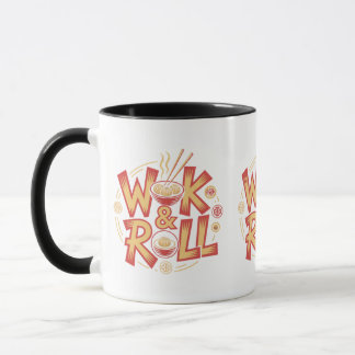 Mug Wok & Roll Dim Sum Asian Cuisine Vintage Retro Foo