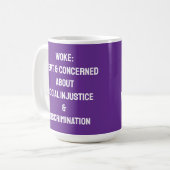 MUG WOKE S'INQUIÈTE DE L'INJUSTICE SOCIALE (Devant gauche)