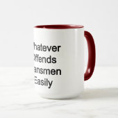 Mug WOKE : Tout ce qui offense facilement les klansmen (Devant droit)
