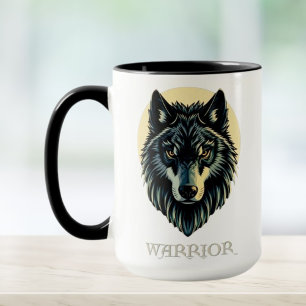 Mug Wolf face fenrir guerrier tribal fenris norse