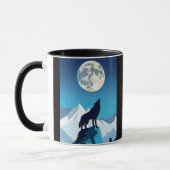 Mug Wolf Howling à la Pleine lune (Gauche)
