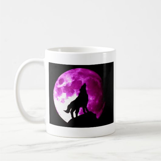 Mug Wolf Howling à Moon (Gauche)