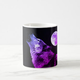 Mug Wolf Howling à Moon