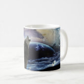 Mug Wolf hurle sur la lune (Devant droit)