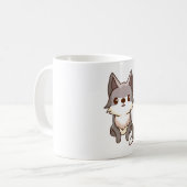Mug Wolfhound de chien Husky (Devant gauche)
