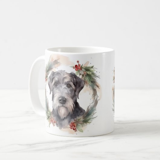 Mug Wolfhound Festive Wreath (Devant gauche)