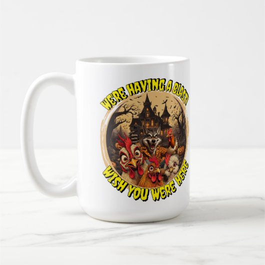 Mug "Wolfman Manor Selfie" Cheesy Chicken (Gauche)