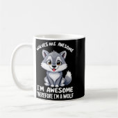 Mug Wolves Are Awesome Funny Wolf Gif Zookeeper (Gauche)