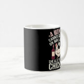 Mug Woman Cannot Survive Wine Alone She Needs Chicken (Devant droit)