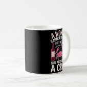 Mug Woman Cannot Survive Wine Alone She Needs Crab  (Devant droit)