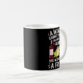 Mug Woman Cannot Survive Wine Alone She Needs Frog  (Devant droit)
