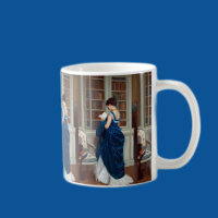 Woman in Blue, reading a Book