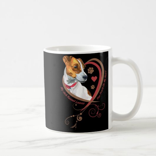 Mug Womans Jack Russell Terrier Shirt Parson Russell T (Droite)