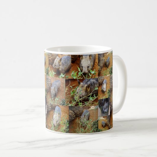 Mug Wombat photo collage (Devant droit)