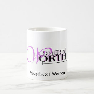 Mug womenofworth, femme des proverbes 31