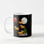 Mug Womens Alpaca Llama Santa Sleigh Flying Funny Magi (Gauche)