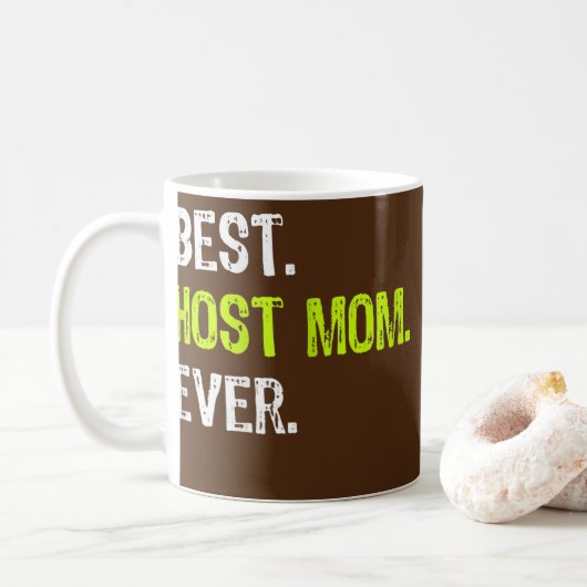 Mug Womens Best HOST MOM Ever Funny mother's day (Avec donut)