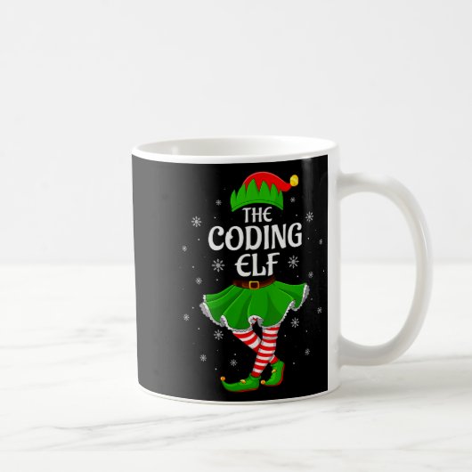 Mug Womens Coding Elf Christmas Family Girls Women Elf (Droite)