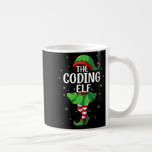 Mug Womens Coding Elf Christmas Girls Women Elf Squad (Droite)