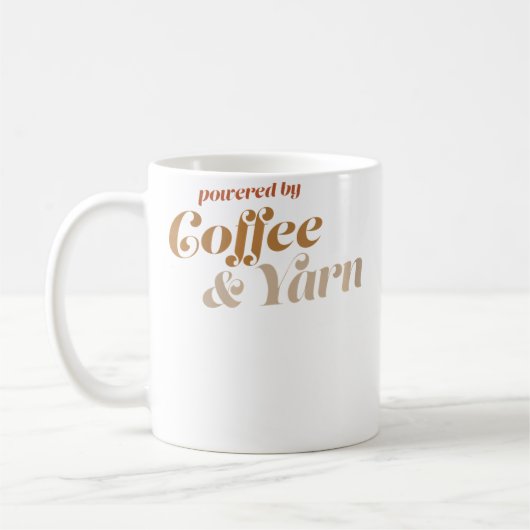 Mug Womens Coffee And Yarn Funny Knitting Sewing Quilt (Gauche)