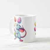 Mug Womens Cool Rat Juggler Juggling Easter (Devant gauche)
