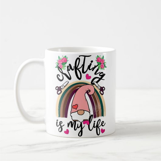 Mug Womens Crafting Is My Life Crafters Quilting Sewin (Gauche)