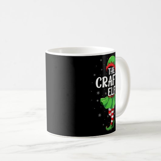 Mug Womens Crafty Elf Christmas Girls Women Elf Squad (Devant droit)