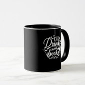 Mug Womens Eat Drink And Be Scary Halloween Modern (Devant droit)