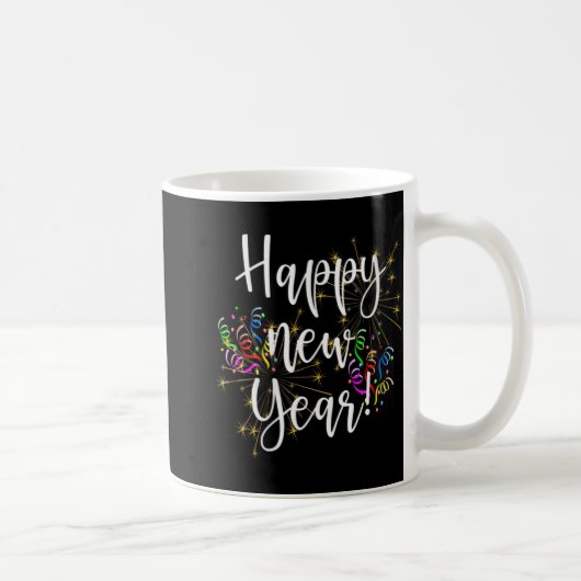 Mug Womens Fun Happy New Year Day Eve Party Fireworks (Droite)
