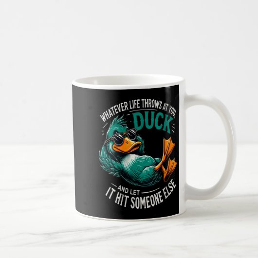 Mug Womens Funny Duck Graphic Tees Men Women Teens Fun (Droite)