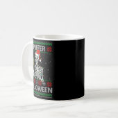 Mug Womens Funny I Prefer Halloween Skeleton Ugly Chri (Devant gauche)
