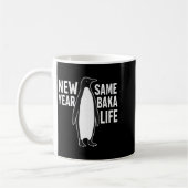 Mug Womens Funny Penguin New Year Baka Life Anime Styl (Gauche)
