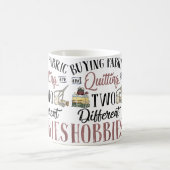 Mug Womens Funny Quilting Vintage Design - Buying Fabr (Centre)