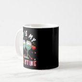 Mug Women's Gin Is My Valentine Hearts Matching Drinke (Devant gauche)