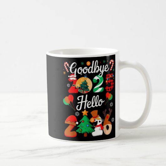 Mug Womens Goodbye 2025 Hello 2026 Christmas Matching (Droite)