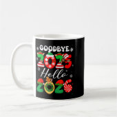 Mug Womens Goodbye 2025 Hello 2026 Christmas Matching (Gauche)