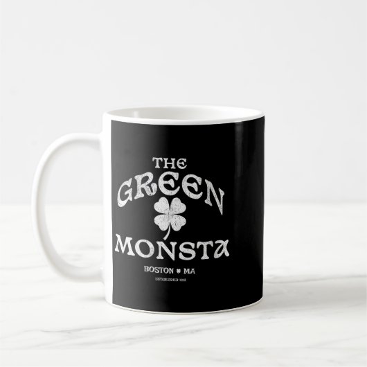 Mug Womens Green Monsta Funny Boston M New England Srt (Gauche)
