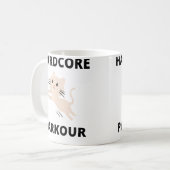 Mug Womens Hardcore Parkour Kitten (Devant gauche)