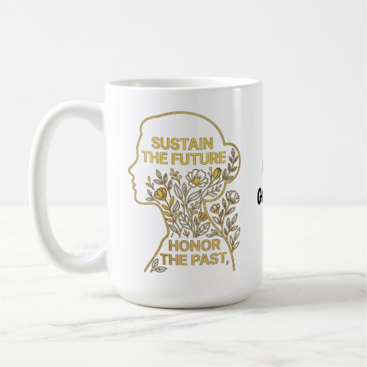 Mug Women's History Month Eco-Feminist Sustain Future (Gauche)