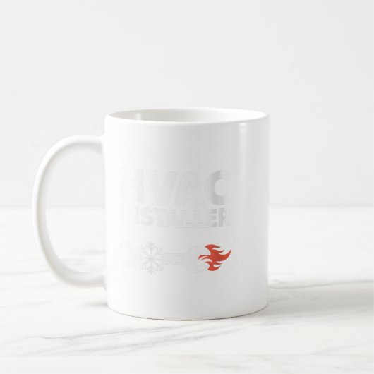 Mug Womens Hvac Installer Funny Hvac Tech Technicien F (Gauche)