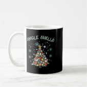 Mug Womens Jingle Shells Christmas Tree Snowflakes Cel (Gauche)