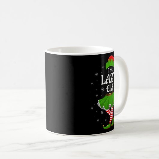 Mug Womens Lazy Elf Christmas Family Girls Women Elf S (Devant droit)