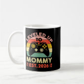 Mug Womens Leveling Up To Mommy 2026 First Time Mom 20 (Gauche)