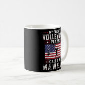 Mug Womens My Favori Volleyball Player Me Appelle Mawm (Devant droit)
