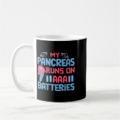 Mug Womens My Pancreas Fonctionne Sur Les Batteries Aa (Gauche)