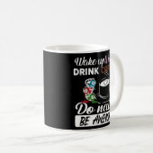 Mug Womens Nail Tech Wake Up Drink Coffee Do Nails (Devant droit)
