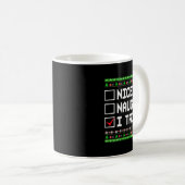 Mug Womens Nice Naughty I Tried Christmas List Kids Bo (Devant droit)